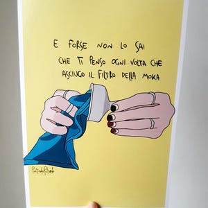 poster illustrazione - sentimento - moka