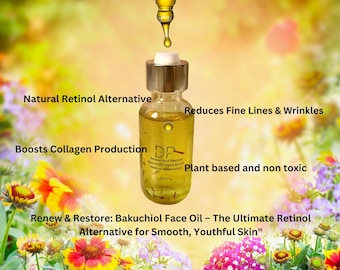 Bakuchiol-gezichtsserum: plantaardig retinolalternatief met saffraanolie