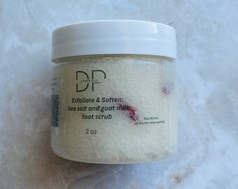 Geitenmelk Voetscrub met minerale zouten en rozenhibiscus