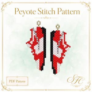Sneakers, Sport, Tennis Schuhe Peyote oder Brick Stitch Ohrring PDF - Instant Download Rocailles Perlen