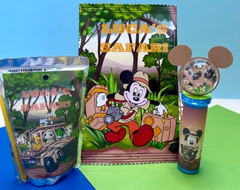 Safari Mickey Mouse Party Favor, Birthday Treat