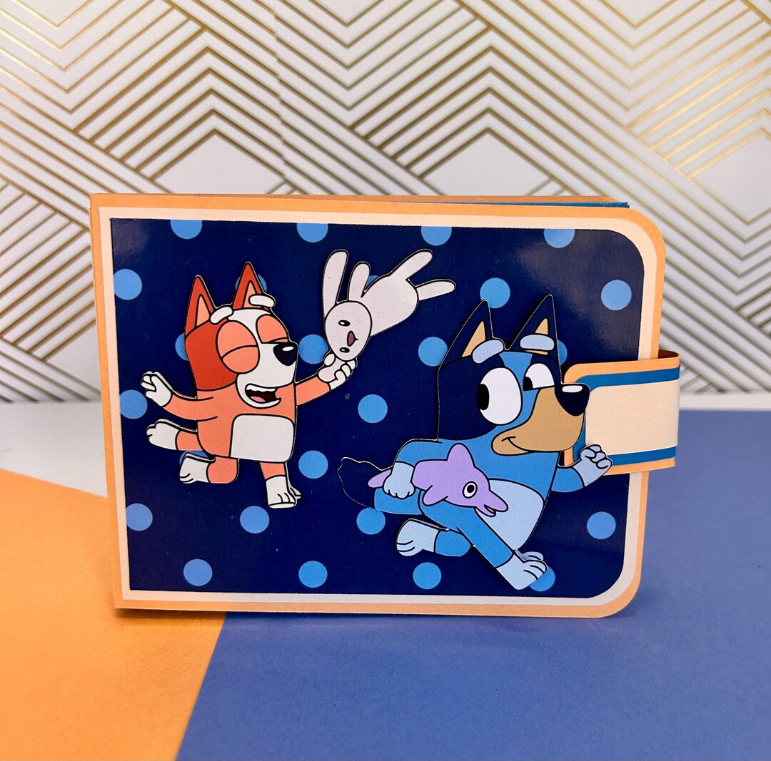 Bluey Puppy Themed Personalized Kit Kat Wallet, Party Favors - Etsy