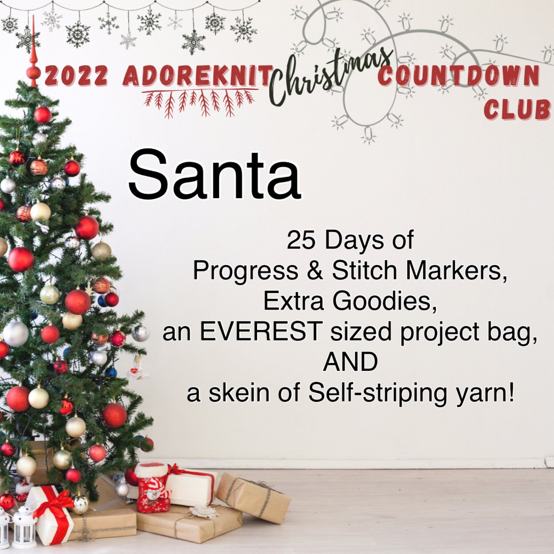 Project Christmas 2022 2022 Christmas Countdown Club Project Bag Yarn With | Etsy Canada