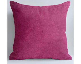 Bordeaux Velvet Throw Pillow Cover: Luxury Cushion, Custom Size