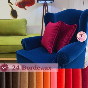 Bordeaux Velvet Throw Pillow Cover - Luxury Velvet Cushion - Custom Size Options - Soft Decorative Pillow - (Only Cover)