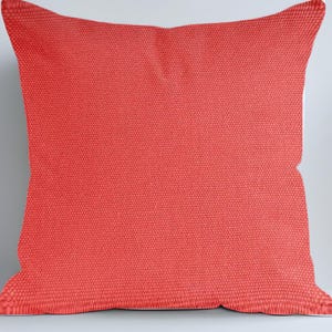 Red Waterproof Outdoor Pillow Cover: Patio Garden Cushion
