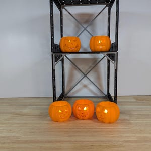 Pumpkin Jack-o-lantern Tea Light 3D Printed Pumpkin
