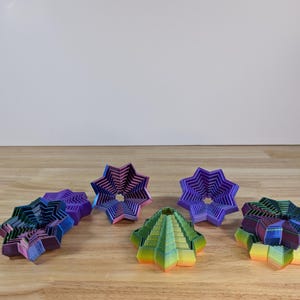Fidget Star-leksak 3D-utskriven fidgetleksak
