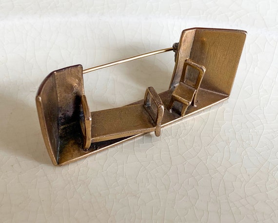 Georg Jensen Brooch, Vintage 1978 Sunshine & Nigh… - image 2