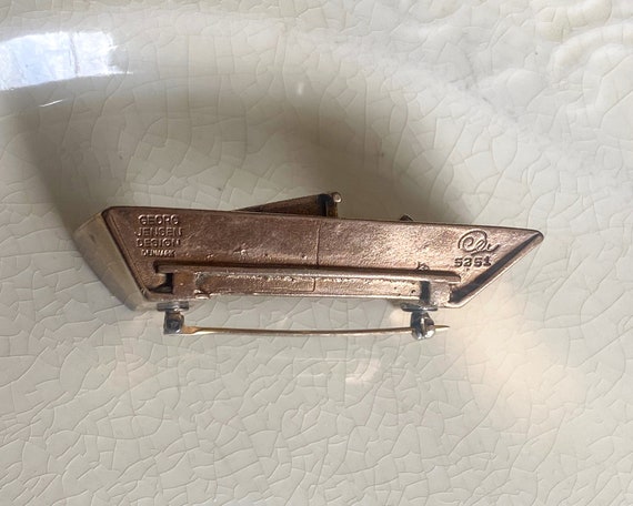 Georg Jensen Brooch, Vintage 1978 Sunshine & Nigh… - image 8