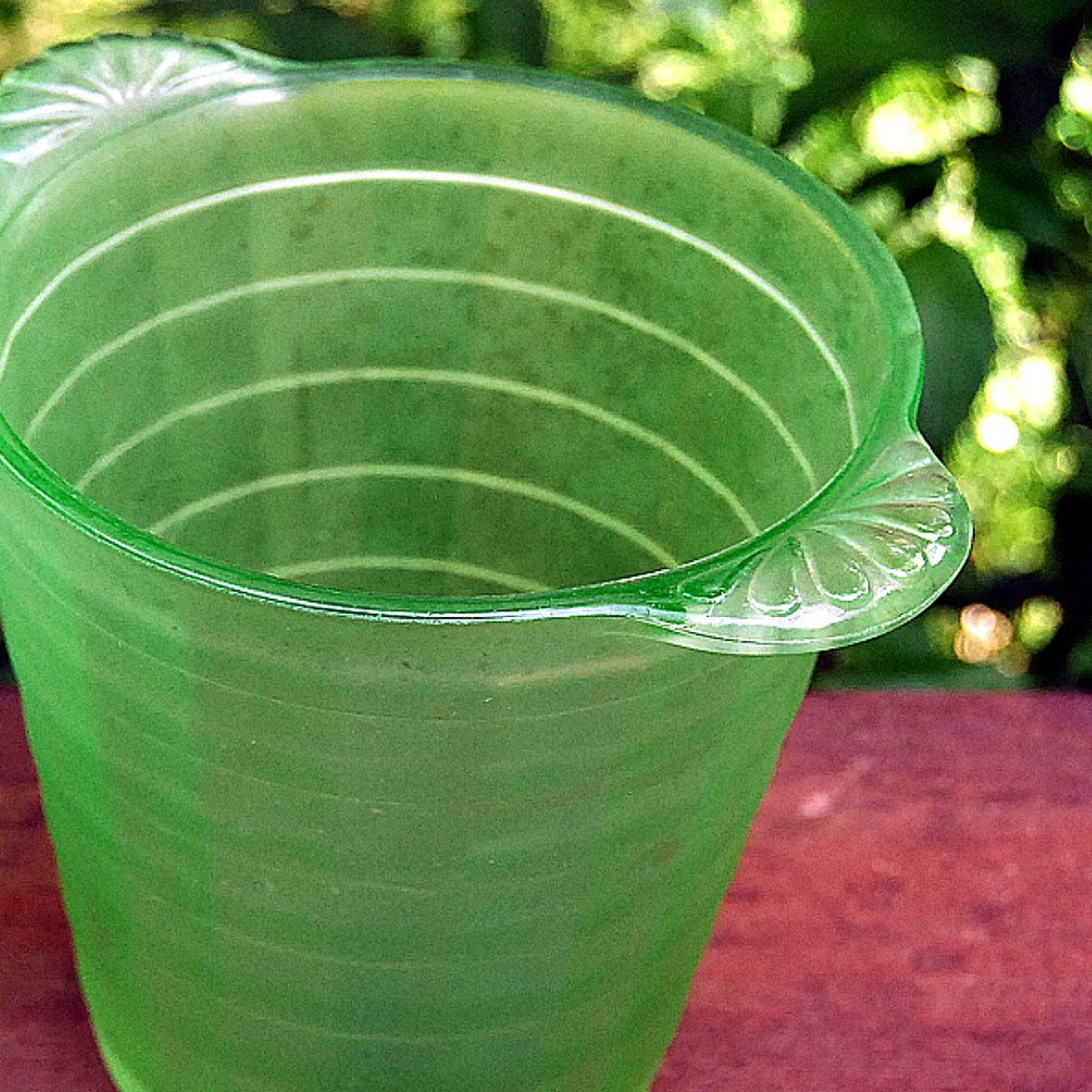 Frigidaire Green Vaseline Glass Ice Bucket by Anchor Hocking Etsy