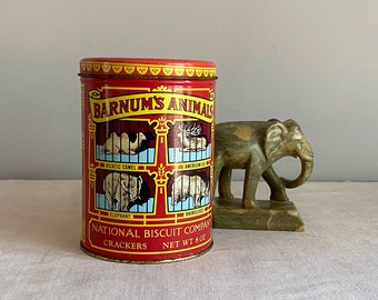 Animal Crackers Tin, Vintage Barnum's Animals Circus Tin, National Biscuit Company / Nabisco 1979