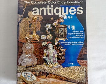 Vintage Book on Antiques, Complete Color Encyclopedia of Antiques, 1975 edited by L.G.G. Ramsey, Reference Book