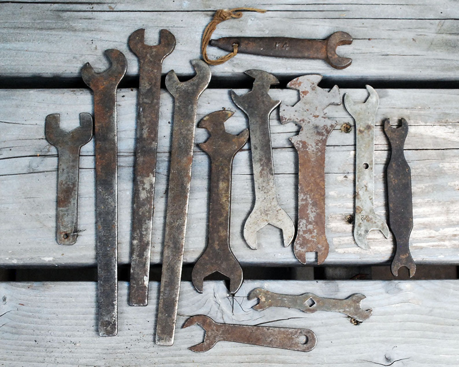 Vintage Wrench Collection Twelve Hand Tools Industrial Etsy