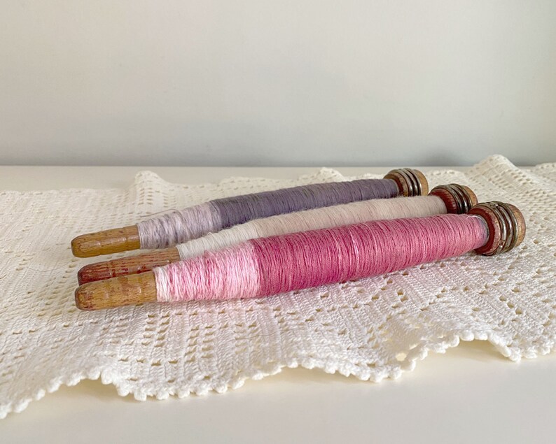 Wood Shuttle Bobbins Vintage Weaving Spindles or Spools with Etsy