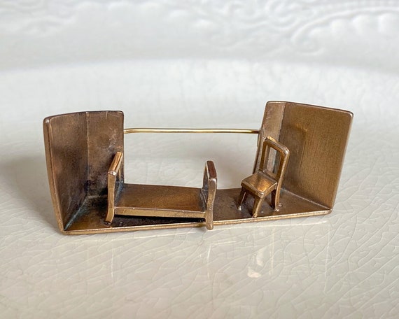 Georg Jensen Brooch, Vintage 1978 Sunshine & Nigh… - image 1