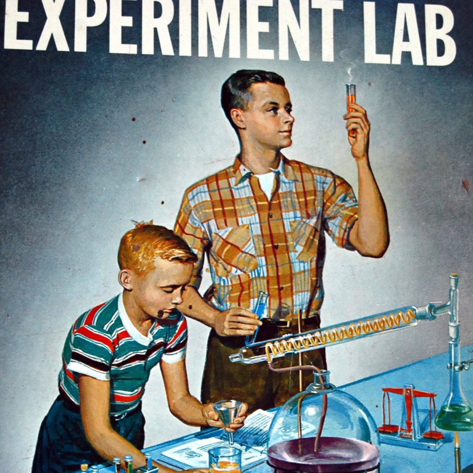 Vintage Chemistry Experiment Lab Gilbert 12014 1956 Etsy