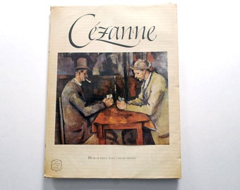 Cezanne Art Book, 1950s Abrams Art Book, 16 Frameable Vintage Prints, Art Reference Book, French Post-Impressionist Painter