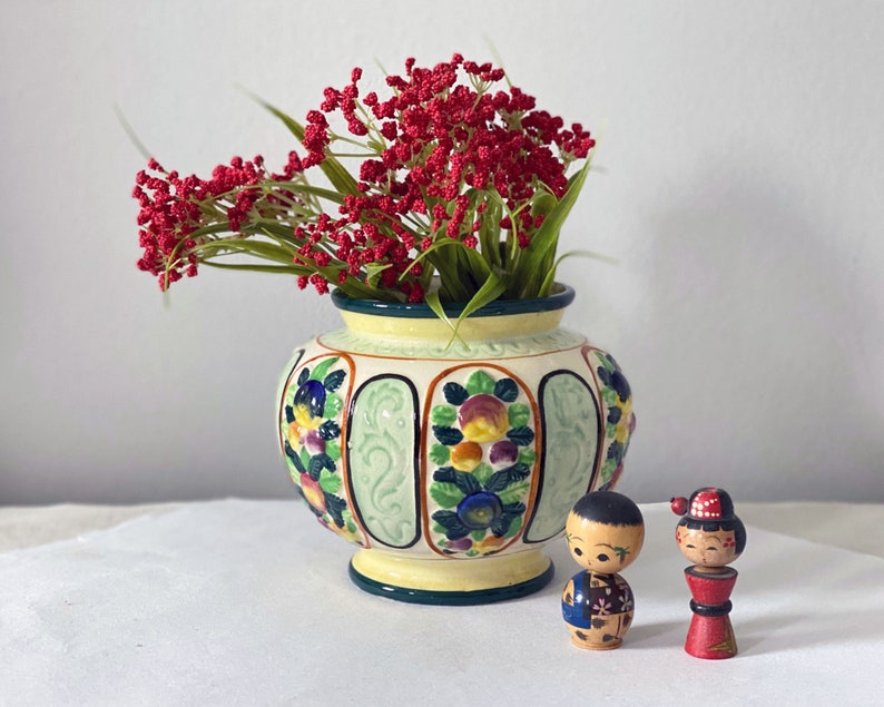 Maruhon Ware Ceramic Planter 1930s Japanese Circle K Flower | Etsy