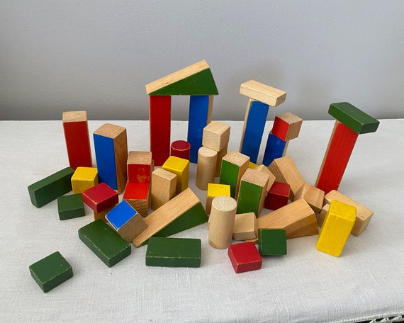 Children's blocks wooden hotsell