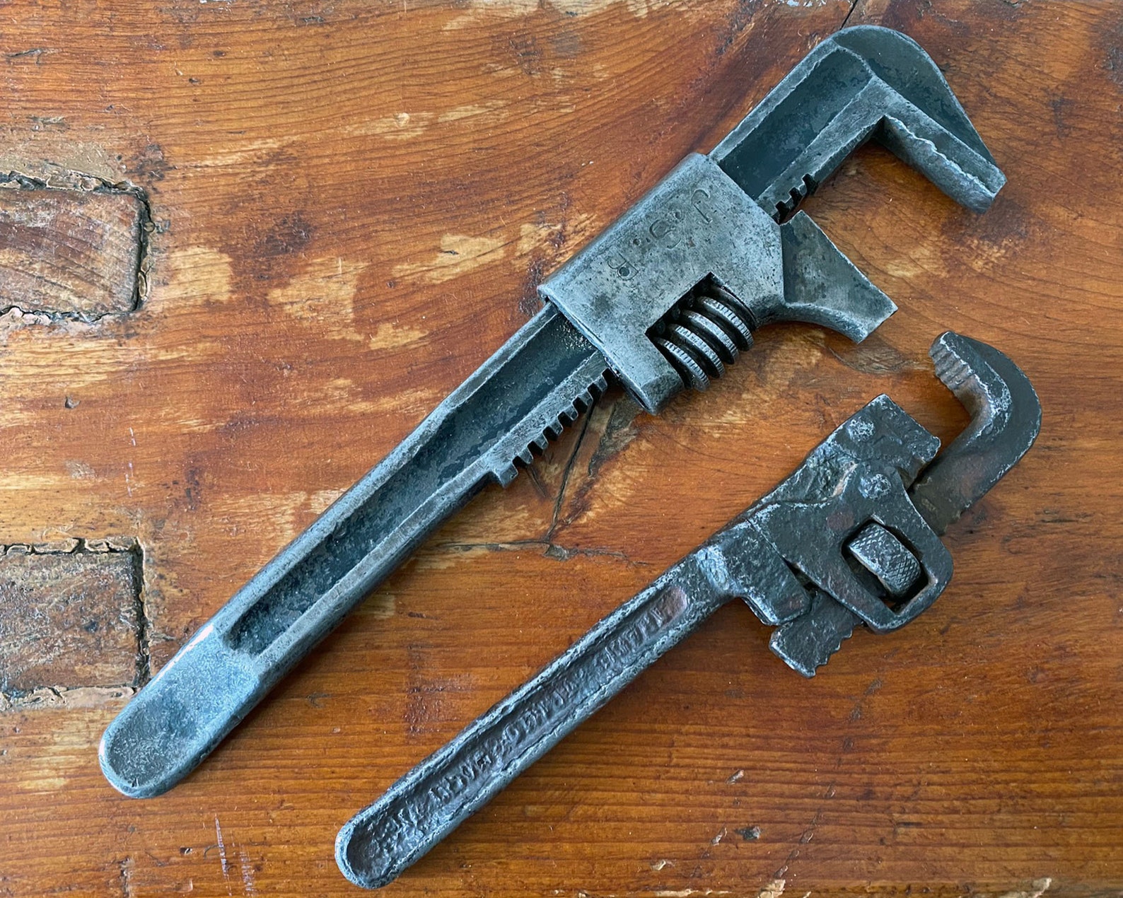 Antique Pipe Wrenches Model T Ford Wrench Trimo Monkey - Etsy