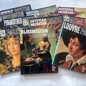 Livro de arte de museu dos anos 1960, série "Great Museums of the World" da Vintage Newsweek, escolha de um