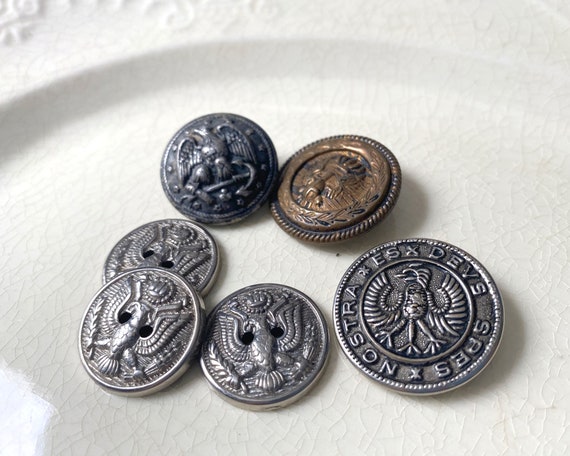 Button military eagle Rubber Buttons