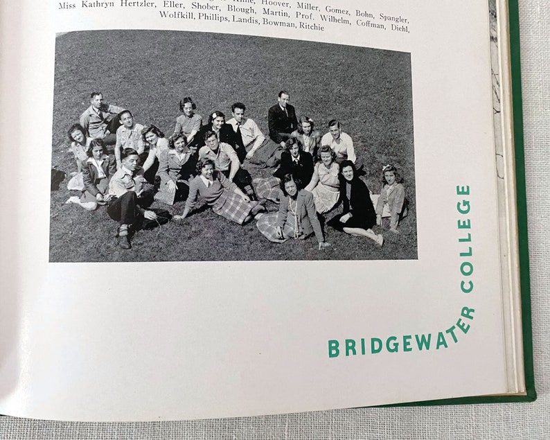 1940s College Yearbook Bridgewater College Virginia Ripples Etsy