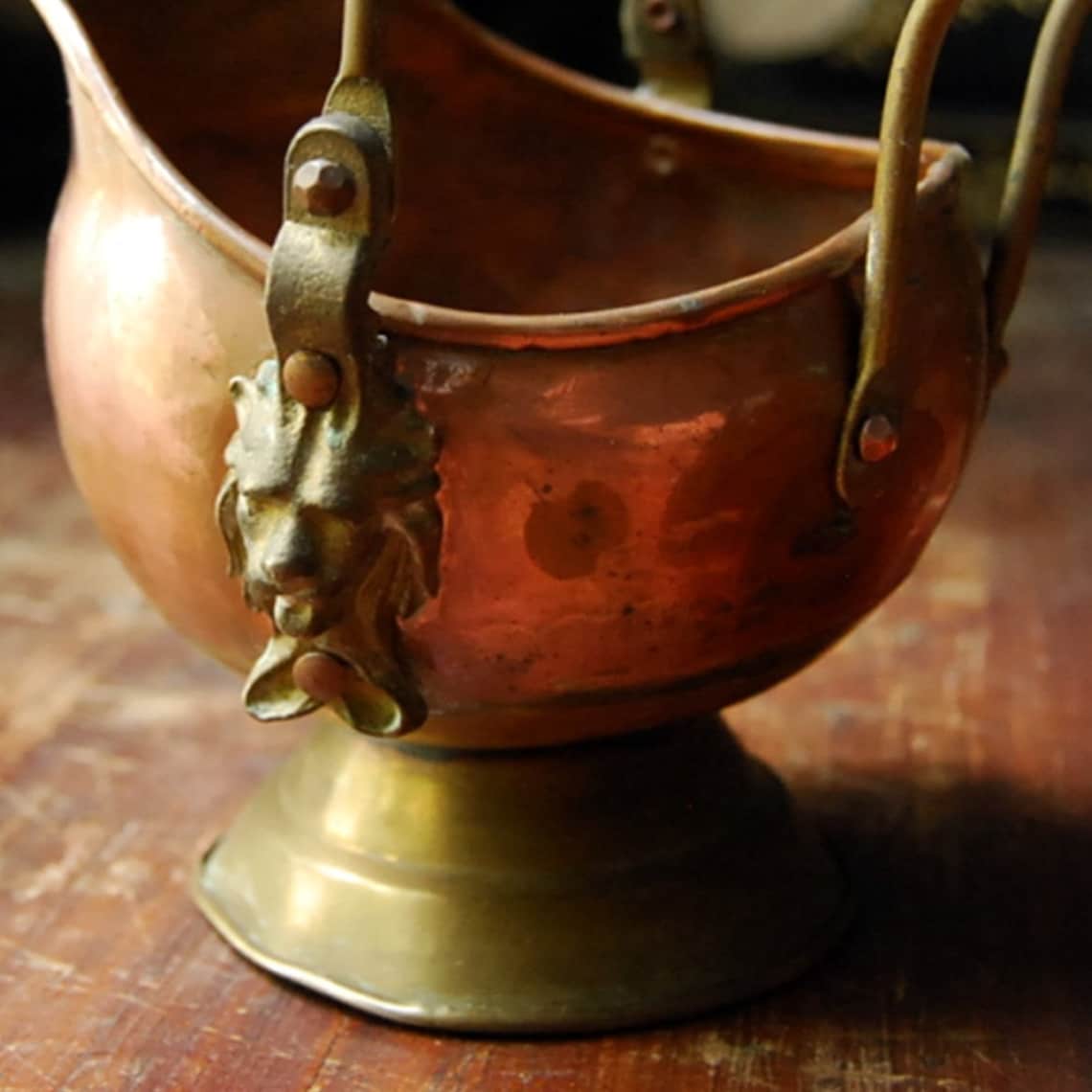 Vintage Copper Pot with Ceramic Handle Made in Holland Etsy