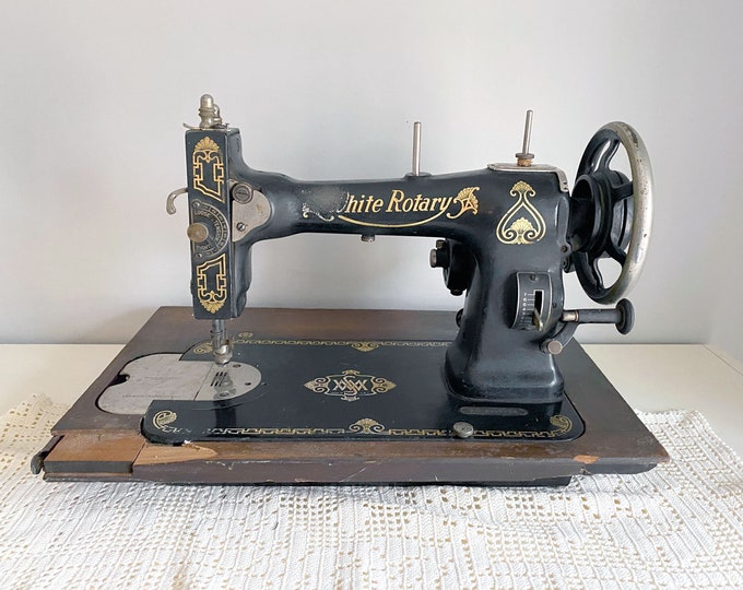 1910s White Sewing Machine, Family Rotary Machine - Etsy