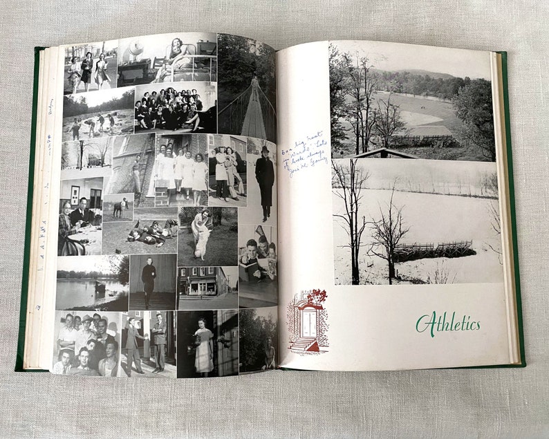 1940s College Yearbook Bridgewater College Virginia Ripples Etsy
