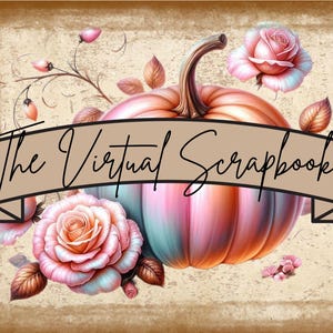 Pumpkin and Roses Junk Journal - Full Kit - Printable - Digital