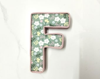 Corduroy Fabric Letter, Floral Nursery Decor, Kids Room Decor