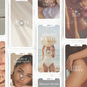 Skincare Instagram Reels Template | Esthetician Medspa Instagram Reel | Instagram Video Reels | Reel Covers | Esthetician Instagram Template