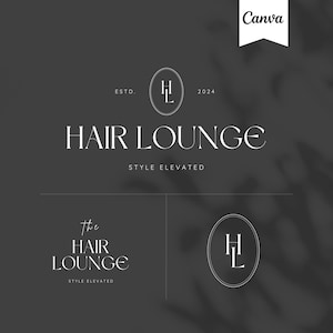 Editable Logo Template | Hair Salon Logo | Hair Business Logo | Hairstylist Logo | Hair Logo Design | Beauty Salon Logo | Beauty Logo Design