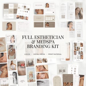 Pacote de marca Medspa para esteticista | Modelos de Instagram para cuidados com a pele de esteticista Medspa | Pacote de negócios de marca para enfermeira esteticista