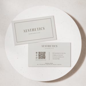 de Carte de visite pour esthéticienne | Carte de visite médicale de spa de <br> Liste d'envies Vous avez des idées ? Carte de visite pour salon de beauté | Image de marque de l'entreprise esthéticienne