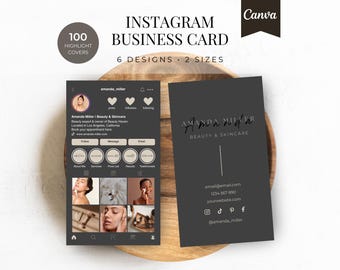 Beauty Make-up Artist Instagram Visitenkarte Vorlage | Instagram QR Code