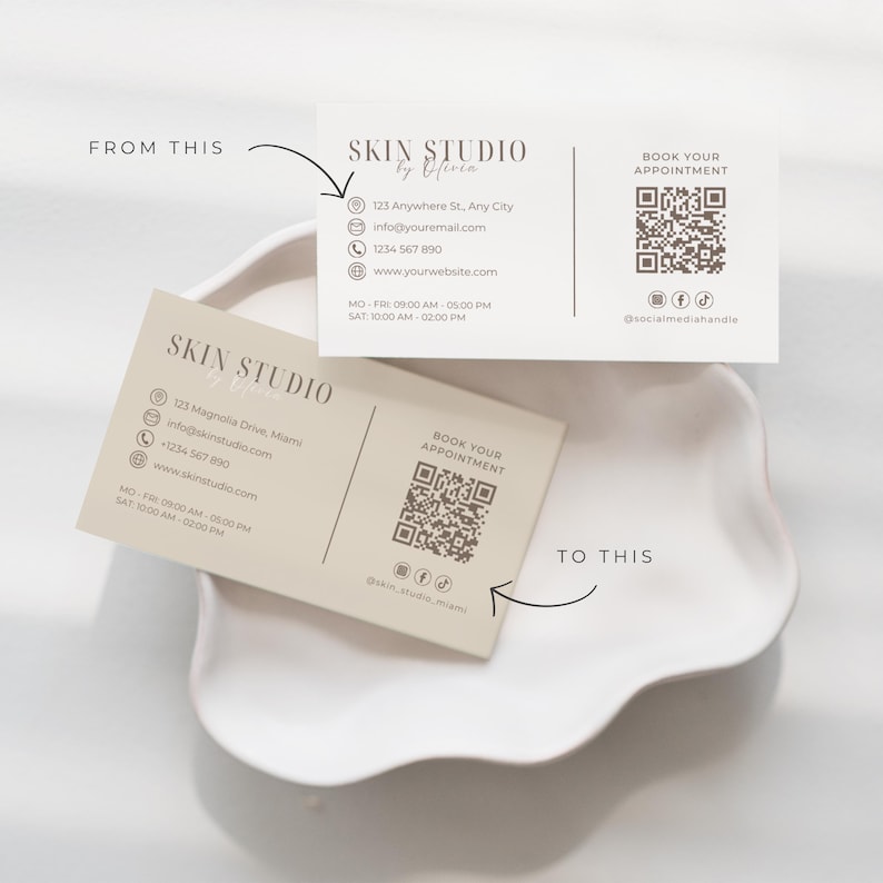 Here you can see the transformation of this med spa template and how it can be changed to match your aesthetics!