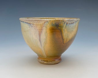 Chawan, woodfired stoneware w/ secret shino glaze