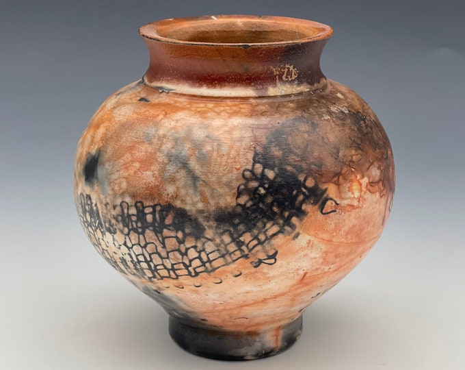 Featured listing image: Saggar-fired Vase w/ Terra Sigillata