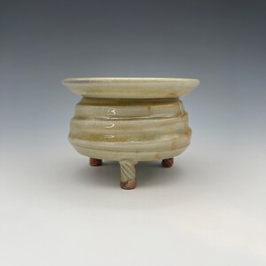Incense Censer, wood-fired stoneware w/ celadon and natural ash glazes image 6