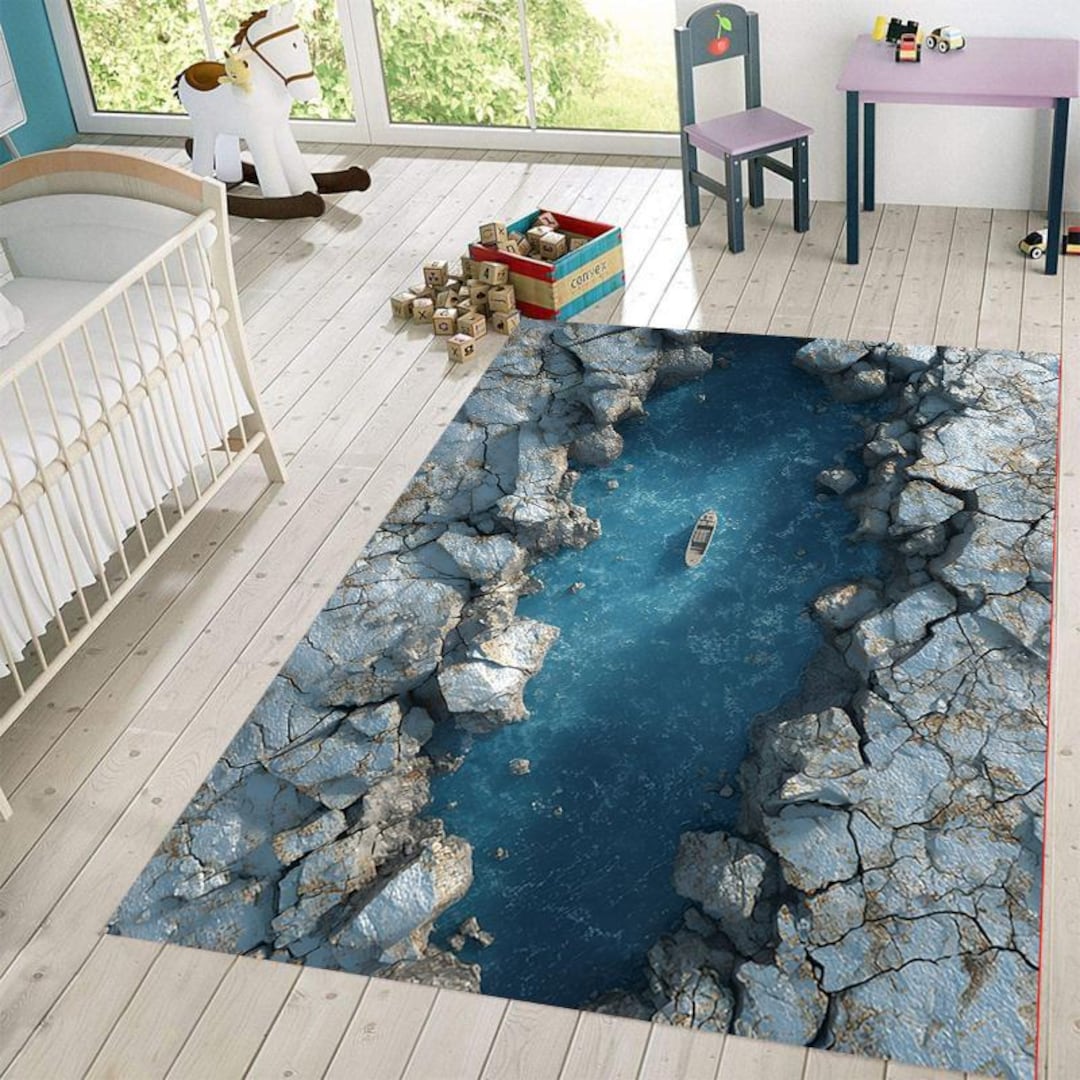 3D Rug, Deep Crack Rug, Optical Illusion, 3D Design, Deep Hole Rug, 3D ...