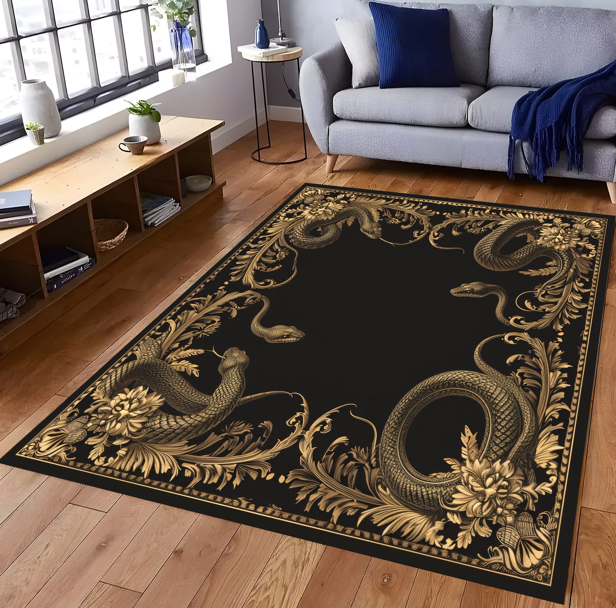 Snake rug - Etsy 日本