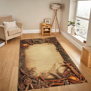 3D-Karte Teppich, Kompass Teppich, Moderner Teppich, Cooler Teppich, Büro Dekor Teppich, Wohn Dekor, Geschenk für Ihn Sie, personalisiertes Geschenk