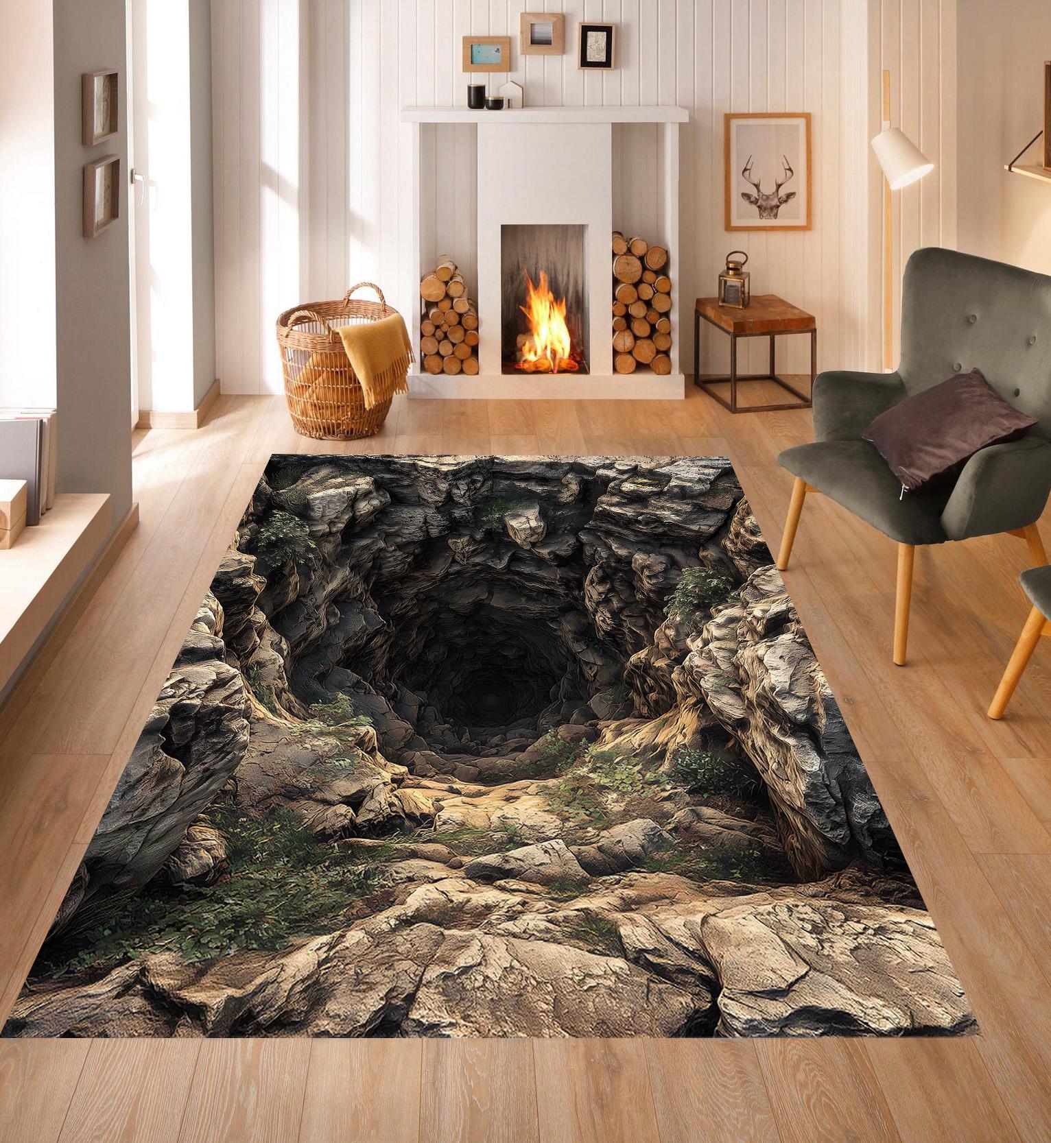 3D Deep Hole Rug, Optical Illusion Design, Boys/gaming Room - Etsy