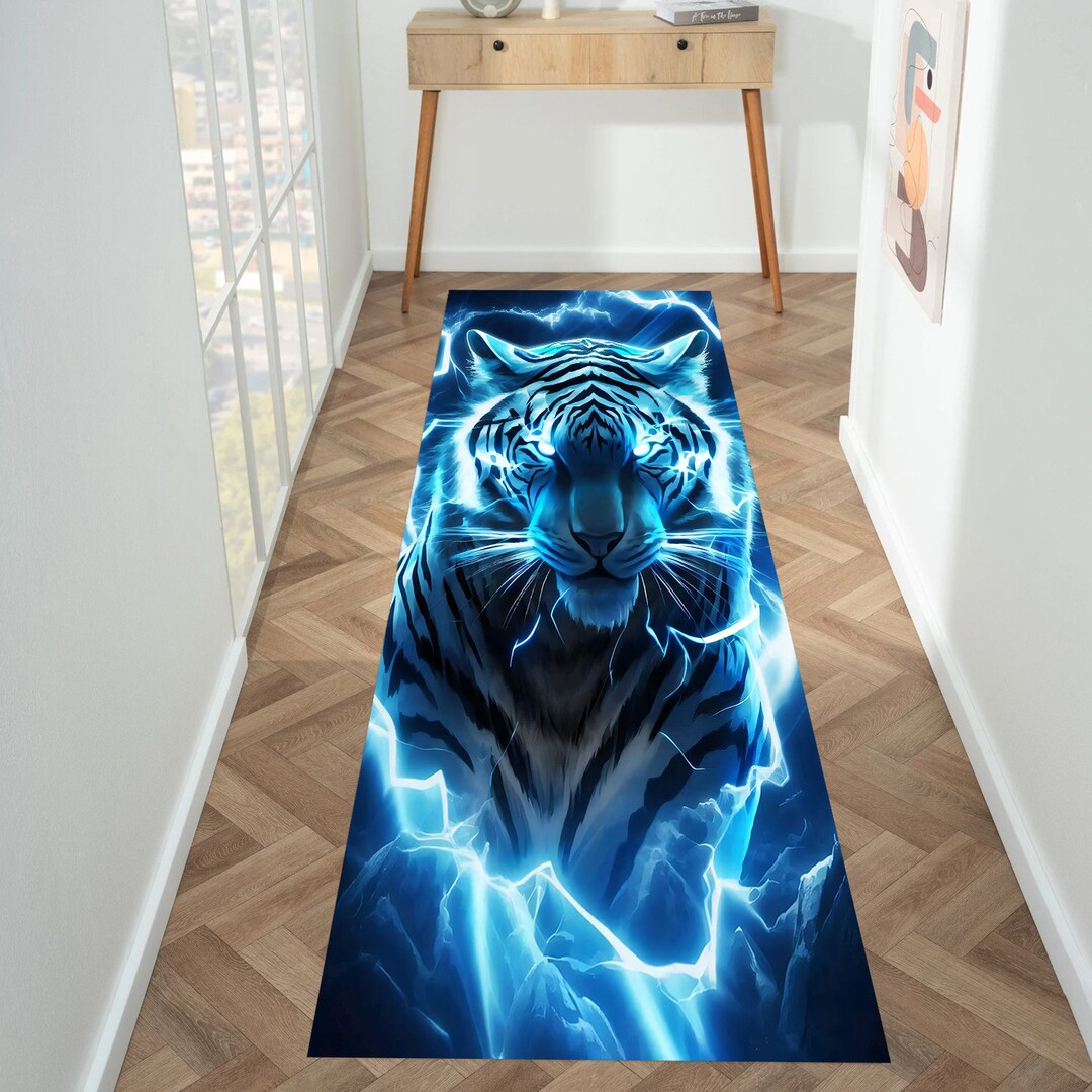 3D Handsome Tiger 265 Non Slip Rug Mat