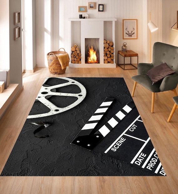 Retro Kino Teppich, Film Dekor, Film Rolle Design