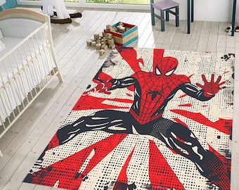 Alfombra de Spiderman: Decoración infantil, regalo de superhéroe personalizado