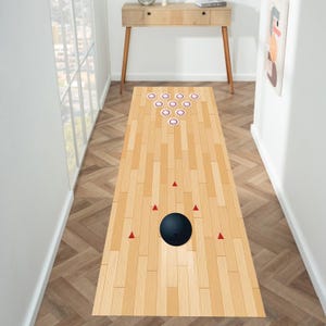 Bowling Lane Runner Rug: Washable, Non-Slip Bowling Decor